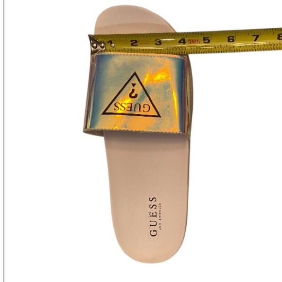 Guess Iridescent Slide Sandals Size 10 - Picture 7 of 8